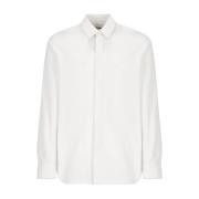 Witte Katoenen Overhemd met Kraag Jil Sander , White , Heren