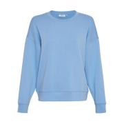 Q Sweatshirt voor Vrouwen Moss Copenhagen , Blue , Dames