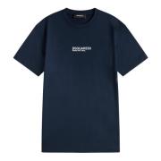 Cool Fit Logo T-Shirt Dsquared2 , Blue , Heren