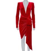 Pre-owned Velvet dresses Alexandre Vauthier Pre-owned , Red , Dames