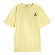 Klassiek Boke Flower Geborduurd T-shirt Kenzo , Yellow , Heren