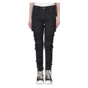 Slashed Jeans - Stijlvol en Trendy Rick Owens , Black , Dames