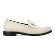 Gesloten Pearl Penny Loafer Schoenen Saint Laurent , Beige , Heren