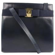 Pre-owned Leather bags Salvatore Ferragamo Pre-owned , Black , Dames