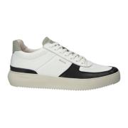 Wit-zwarte Sneaker - Mid-top Stijl Blackstone , White , Heren