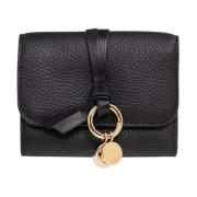 Alfabet leren portemonnee Chloé , Black , Dames