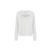 Sweatshirt met logo print Elisabetta Franchi , White , Dames