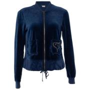 Pre-owned Velvet outerwear Moschino Pre-Owned , Blue , Dames