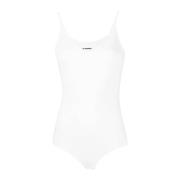 Witte Bodytop Jil Sander , White , Dames