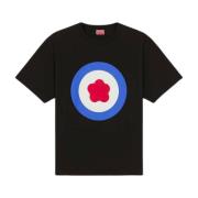 Oversize Target Noir T-shirt Kenzo , Black , Heren