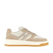 Beige Platte Schoenen Hogan , Beige , Dames