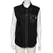 Pre-owned Cotton tops Moschino Pre-Owned , Black , Dames