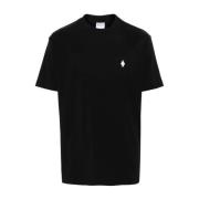 Zwart Wit Cross Basic T-Shirt Marcelo Burlon , Black , Heren