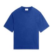 T-shirt met Geborduurde Typo Axel Arigato , Blue , Heren