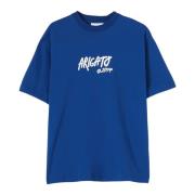 Arigato Tag T-shirt Axel Arigato , Blue , Heren