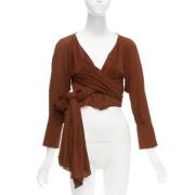 Pre-owned Fabric tops Jacquemus Pre-owned , Brown , Dames