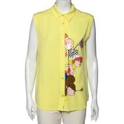 Pre-owned Fabric tops Moschino Pre-Owned , Yellow , Dames