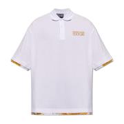 Polo shirt met logo Versace Jeans Couture , White , Heren