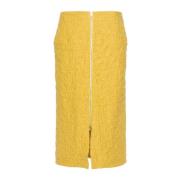 Gele Rok - Stijlvol en Trendy Jil Sander , Yellow , Dames