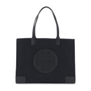 Ella Nylon Winkel Tas met Dubbel Handvat Tory Burch , Black , Dames