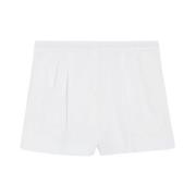 Witte Katoenen Stretch Shorts Max Mara , White , Dames