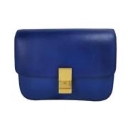 Pre-owned Leather celine-bags Celine Vintage , Blue , Dames