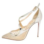 Pre-owned Leather heels Christian Louboutin Pre-owned , Gray , Dames