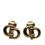 Pre-owned Yellow Gold earrings Dior Vintage , Yellow , Dames