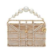 Handgemaakte Kristallen Clutch met Parelversiering Rosantica , Multico...