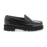 90s Mocassins met Rubberen Lug Zool G.h. Bass & Co. , Black , Dames