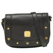 Pre-owned Leather shoulder-bags MCM Pre-owned , Black , Dames