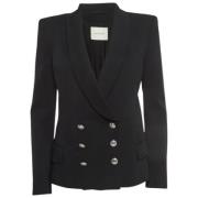 Pre-owned Fabric outerwear Balmain Pre-owned , Black , Dames