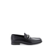 Loafers van generfd leer met Gancini-hardware Salvatore Ferragamo , Bl...