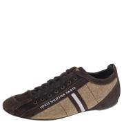 Pre-owned Fabric sneakers Louis Vuitton Vintage , Brown , Dames