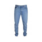 Slim-fit Blauwe Jeans met Vltn Logo Valentino Garavani , Blue , Heren