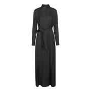 Nero Lange Jurk Federica Tosi , Black , Dames