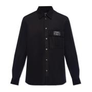 Overhemd met zak Dolce & Gabbana , Black , Heren