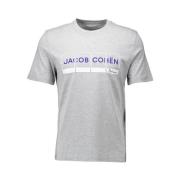 Lichtgrijze T-Shirt voor Heren Jacob Cohën , Gray , Heren