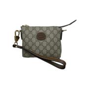 Pre-owned Canvas gucci-bags Gucci Vintage , Beige , Dames