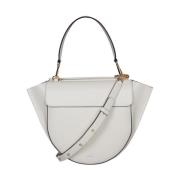 Stijlvolle leren tas met handvat Wandler , White , Dames