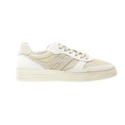 Witte Leren en Stoffen Sneakers Hogan , White , Heren