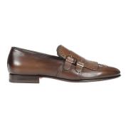 Donkerbruine Double Monks Strap Schoenen Santoni , Brown , Heren