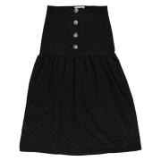 Zwarte wollen rok met knopen en ruches Rita Row , Black , Dames