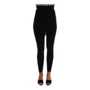 Hoge Taille Zijden Pantybroek Dolce & Gabbana , Black , Dames