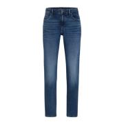 Casual Straight Cut Jeans Hugo Boss , Blue , Heren