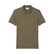 Slim Fit Pepit Piqué Polo Lacoste , Green , Heren