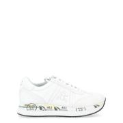 Witte leren Conny Sneaker Premiata , White , Dames