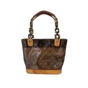 Pre-owned Fabric louis-vuitton-bags Louis Vuitton Vintage , Brown , Da...