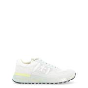 Witte Geperforeerde Stoffen Sneaker Premiata , White , Heren