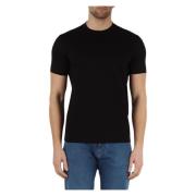 Essential Cotton Logo T-shirt Emporio Armani , Black , Heren